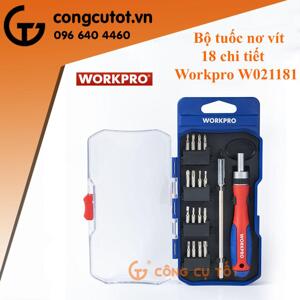 Bộ tua vít điện tử 18 chi tiết Workpro W021181