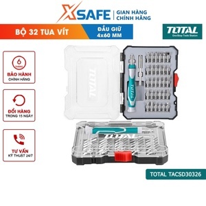 Bộ tua vít điện tử 32 chi tiết Total TACSD30326