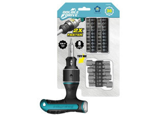 Bộ tua vít đổi đầu và Socket 33 chi tiết nhân đôi tốc độ Doubledrive DD65906