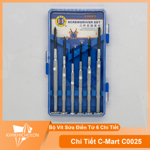 Bộ tua vít sửa đồng hồ 6 chi tiết C-Mart C0025