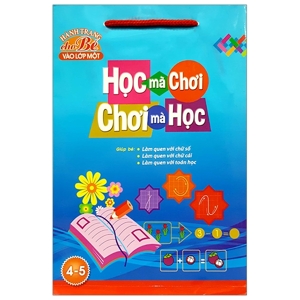 Bộ túi hành trang cho bé vào lớp 1 bộ 6 cuốn