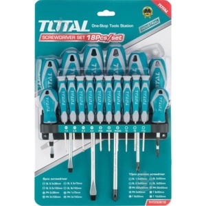 Bộ tuốc nơ vít 18 chi tiết Total THT250618