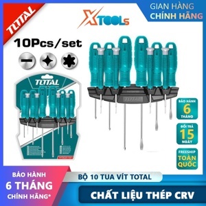 Bộ tuốc nơ vít đa năng 10 chi tiết Total THTDC251001