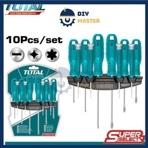 Bộ tuốc nơ vít đa năng 10 chi tiết Total THTDC251001