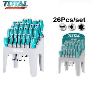 Bộ tuốc nơ vít đa năng 26 chi tiết Total THT250626