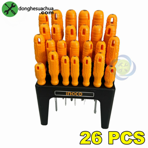 Bộ tuốc nơ vít đa năng 26 chi tiết Ingco HKSD2658