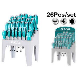 Bộ tuốc nơ vít đa năng 26 chi tiết Total THT250626