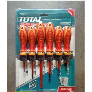 Bộ tuốc nơ vít (tô vít) 6 chi tiết Total THTIS566