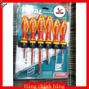 Bộ tuốc nơ vít (tô vít) 6 chi tiết Total THTIS566