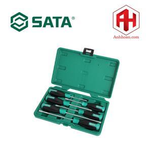 Bộ tuốt nơ vít dẹp bake loại T Sata 09309