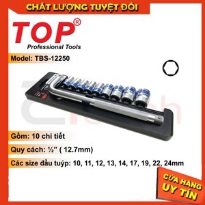 Bộ tuýp 10 chi tiết cần cong L TOP tbs12250 - 1/2"