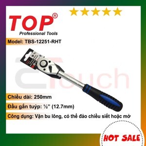 Bộ tuýp 10 chi tiết cần tự động bọc nhựa TOP TBS12251 - 1/2"