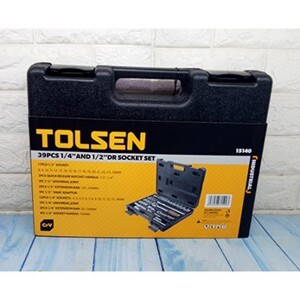 Bộ tuýp 1/2 inch và 1/4 inch Tolsen 15140 (39 món)
