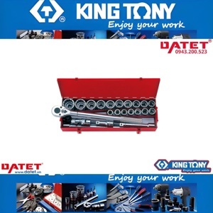 Bộ tuýp 16 chi tiết hệ mét Kingtony 6316MR - 3/4"