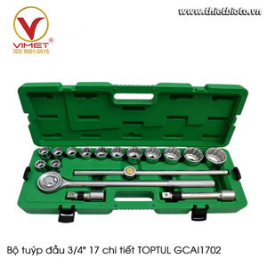 Bộ tuýp 17 chi tiết Toptul GCAI1702