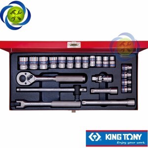 Bộ tuýp 22 chi tiết hệ mét Kingtony 3023MR - 3/8"