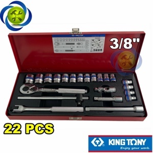 Bộ tuýp 22 chi tiết hệ mét Kingtony 3523MR - 3/8"