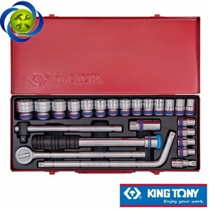 Bộ tuýp 24 chi tiết hệ mét Kingtony 4524MR - 1/2"