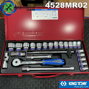 Bộ tuýp 24 chi tiết hệ mét Kingtony 4528MR02 - 1/2"