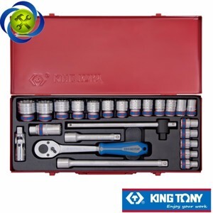 Bộ tuýp 24 chi tiết hệ mét Kingtony 4028MR - 1/2"