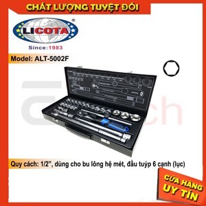 Bộ tuýp 24 chi tiết hệ mét Licota  ALT-5002F