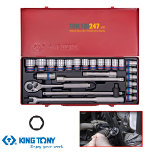 Bộ tuýp 24 món Kingtony 1/2inch 4526MR