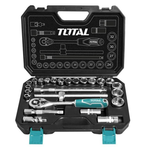 Bộ tuýp 25 chi tiết Total THT121251 1/2"