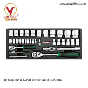 Bộ túyp 34 món Toptul GCAT3402