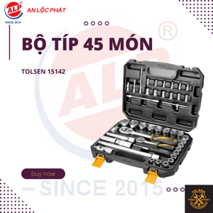 Bộ tuýp 45 chi tiết Tolsen 15142