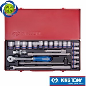 Bộ tuýp bông 1/2″ 24 chi tiết hệ mét Kingtony 4026MR04