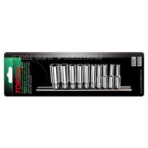 Bộ tuýp bông dài Toptul GBAR1001 - 10 chi tiết
