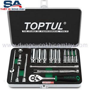 Bộ tuýp bông loại bóng 18 món Toptul GCAD1817 1/4"