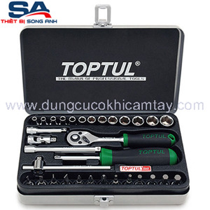 Bộ tuýp bông loại mờ 1/4" 32 món Toptul GCAD3202