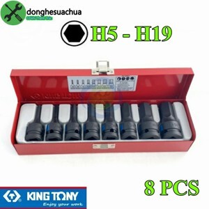Bộ tuýp đầu lục giác Kingtony 4418MP 8 cái H5-H19