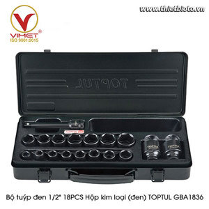 Bộ tuýp đen 1/2 inch 18 món Toptul GBA1836