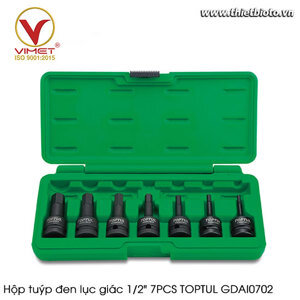 Bộ tuýp đen lục giác 1/2 inch 7 món Toptul GDAI0702