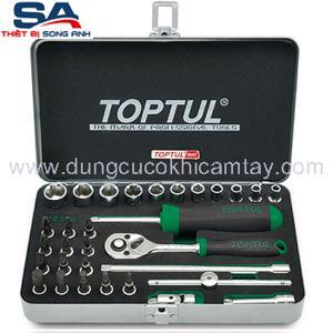 Bộ tuýp lục giác 1/4" 31 món loại mờ Toptul GCAD3102