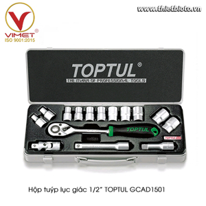 Bộ tuýp lục giác 15 món Toptul GCAD1501