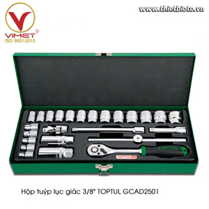 Bộ tuýp lục giác 25 món loại bóng Toptul GCAD2501