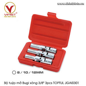 Bộ tuýp mở bugi xông 3 món 3/8 inch Toptul JGAI0301