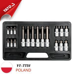 Bộ tuýp mũi vít sao 6 cánh YT-7751, 18 chi tiết