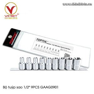 Bộ tuýp sao 9 món Toptul GAAG0901