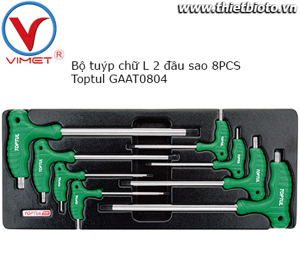 Bộ tuýp sao chữ L 8 món Toptul GAAT0804