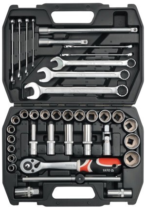 Bộ tuýp tay vặn tổng hợp Yato YT-3876, 12 inch 38 chi tiết