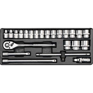 Bộ tuýp tay vặn tổng hợp Yato YT-12651, 1/2inch 23 chi tiết