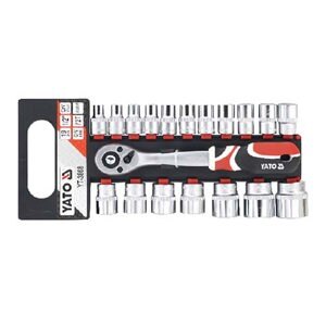 Bộ tuýp tay vặn Yato YT-3868, 1/2" 19 chi tiết