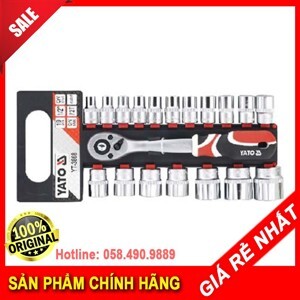 Bộ tuýp tay vặn Yato YT-3868, 1/2" 19 chi tiết