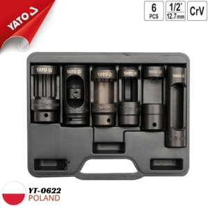 Bộ tuýp tháo vòi kim phun diesel 6 chi tiết YATO 1/2" YT-0622