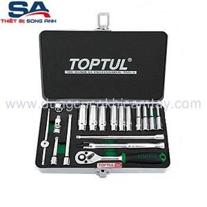 Bộ tuýp Toptul GCAD1822, 1/4" 18 chi tiết