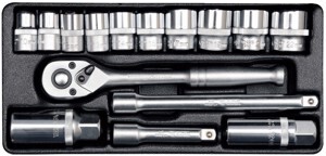 Bộ tuýp vặn tay tổng hợp 3/8″ YT-38631 15PCS